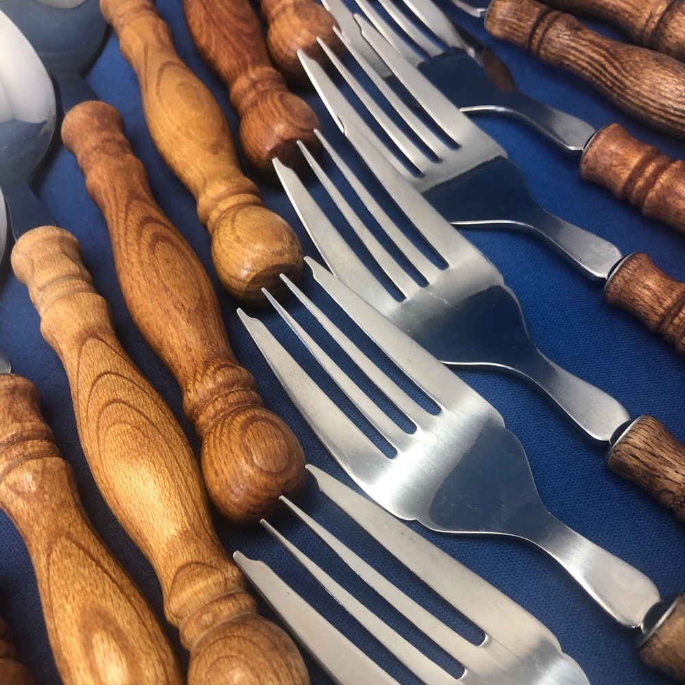 Lifetime cutlery  Handle Old Homestead Set Flatware Silverware Vintage 51 pc - Picture 3 of 11